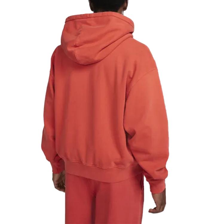 Nike X Stüssy Collaboration Casual Sports Fleece Long Sleeve Hoodie Unisex Hoodies Red FJ9162-642