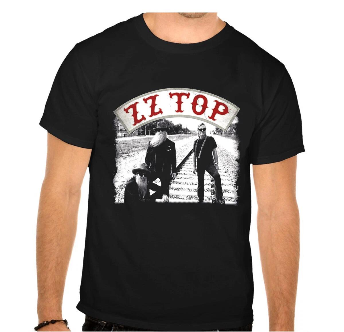 

ZZ TOP ZZTOP ROCK BAND ROCK MUSIC LEGENDS Black T-SHIRT -943- L