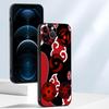 Case for iPhone 13 12 11 Pro Max XR 7 8 15 16 14 Plus XS Max Black Soft Phone Cover Akatsuki Cool Cloud