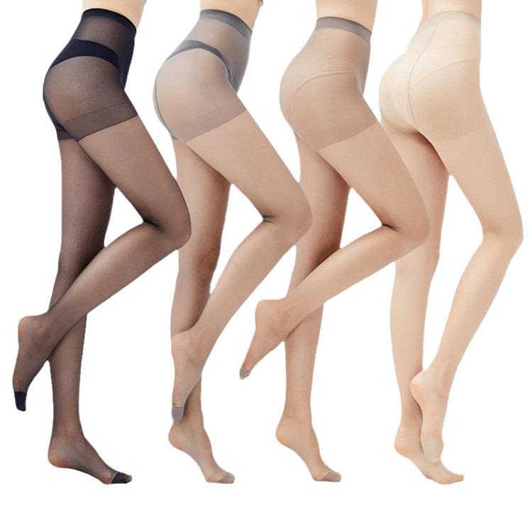 Spring & Summer Women's Ultra-Thin 10D Silk Pantyhose with Sexy Bikini and Butterfly Crotch Design
