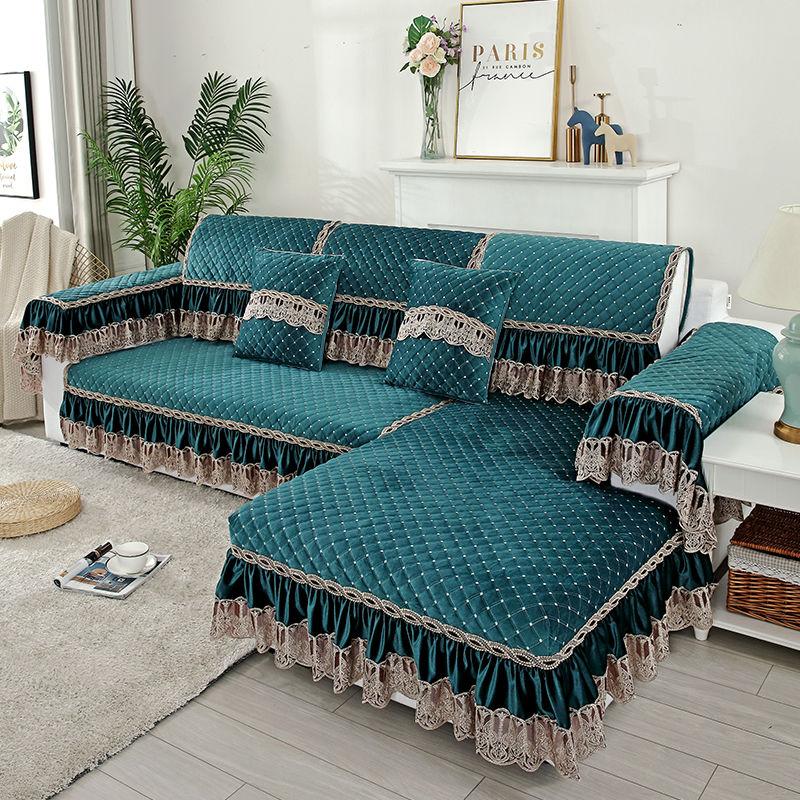 

Легкие роскошные чехлы на диван для гостиной, диван-полотенце, универсальный L-образный чехол для дивана, нескользящий чехол для дивана в европейском стиле, чехол 70*150cm