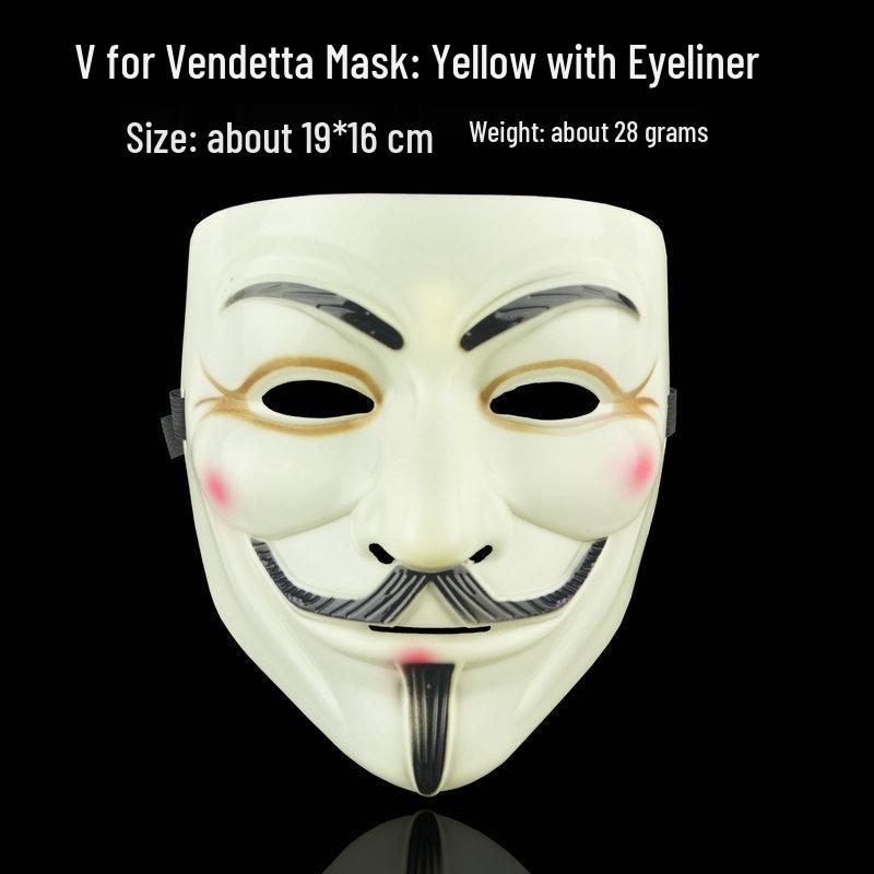 Mască de Bal Mascat V pentru Vendetta pentru Bărbați - Față Completă Props Amuzante pentru Spectacol