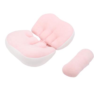 W Shaped Pillow for Women Cotton Travel Belly Support Maternity Pillow for Side Sleepers