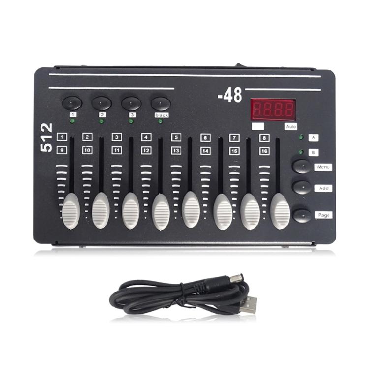 

Lightweight DMX512 Stage Lighting Controller 3PIN 2W Low Power Offering Versatiled Effects And Easy to Operate 1