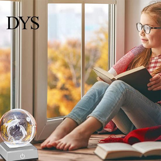 Lamp Base 1 Set Light 6 Lights Modes Touch Switch Simple Operation Table Crystal Ball Display with Concave Surface Home Decor Crafts Show Stand