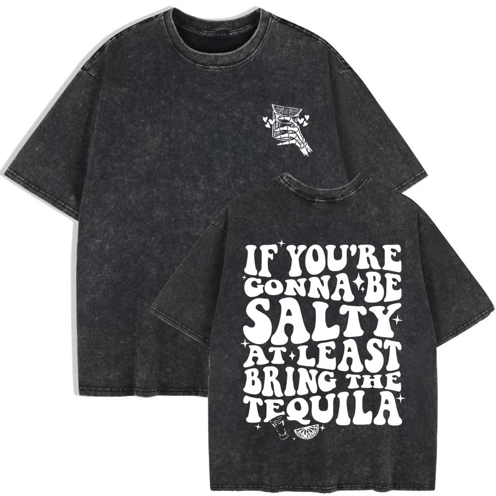 

Bring The Tequila Prints Washed T-Shirts Womens Cotton Oversized T Shirt Summer O-Neck Short Sleeve Tops Woman Clothes 3XL