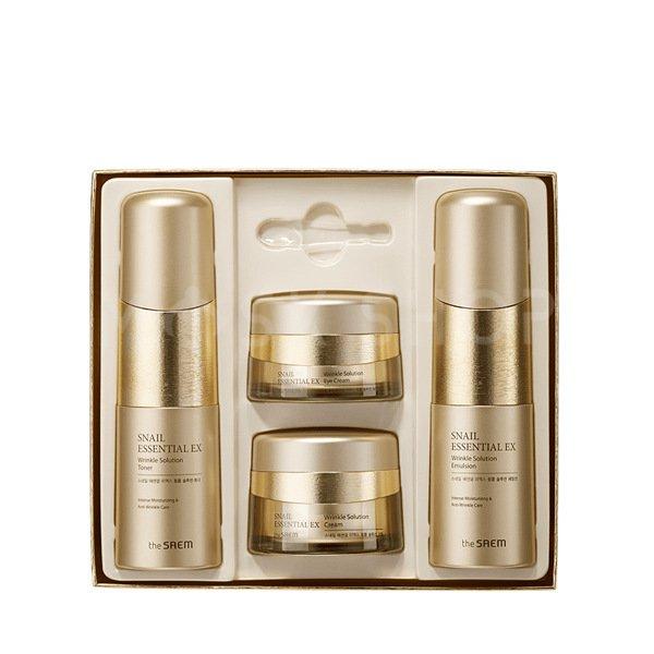 The Saem Snail Essential EX Wrinkle Solution Skin Care 3 Set