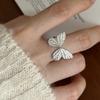 Elegant Stackable Butterfly Adjustable Ring for Women - Trendy Design, Perfect for Index Finger