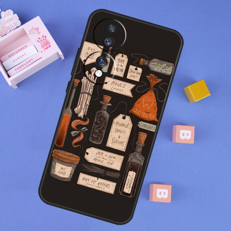 Girly Pastel Witch Goth Ouija Case For Honor 90 Lite 70 50 Magic 5 6 Pro X6 X7 X8 X9 X6a X7a X8a X9a X8b X9b Back Cover