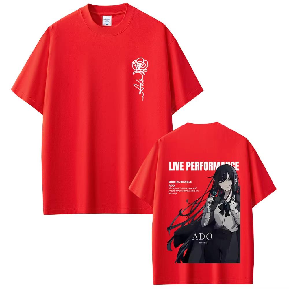 Ado Our Incredible Live Performance T-shirt Male Vintage Casual Cotton T Shirts Men Women Y2k Fashion Japanese Style Streetwear