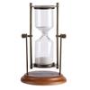 15 Minutes Metal Rotating Sand Glass Timer Clock Hourglass Table Ornament Home Decor Gift