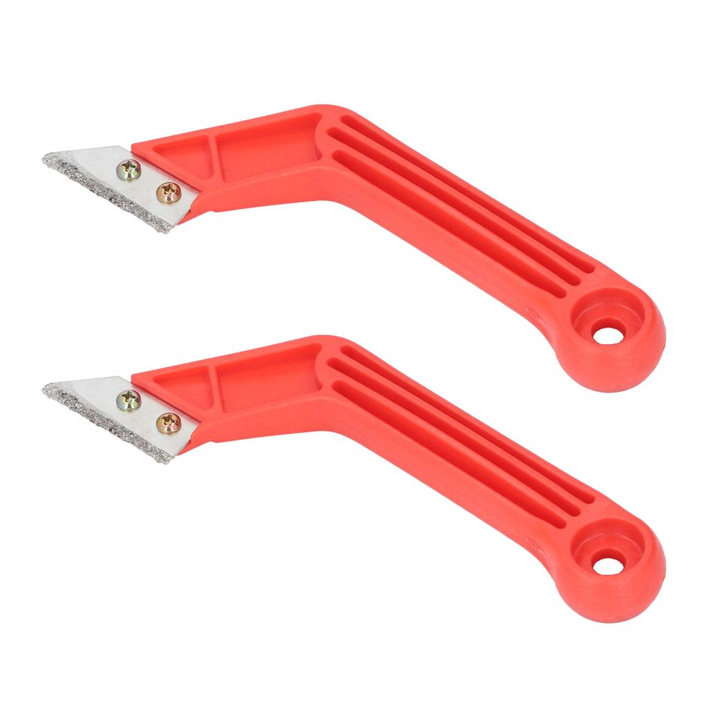 2 Pcs Set Grout Removal Tool Ergonomic Angled Grout Saw with 10 Blades for Tile Cleaning