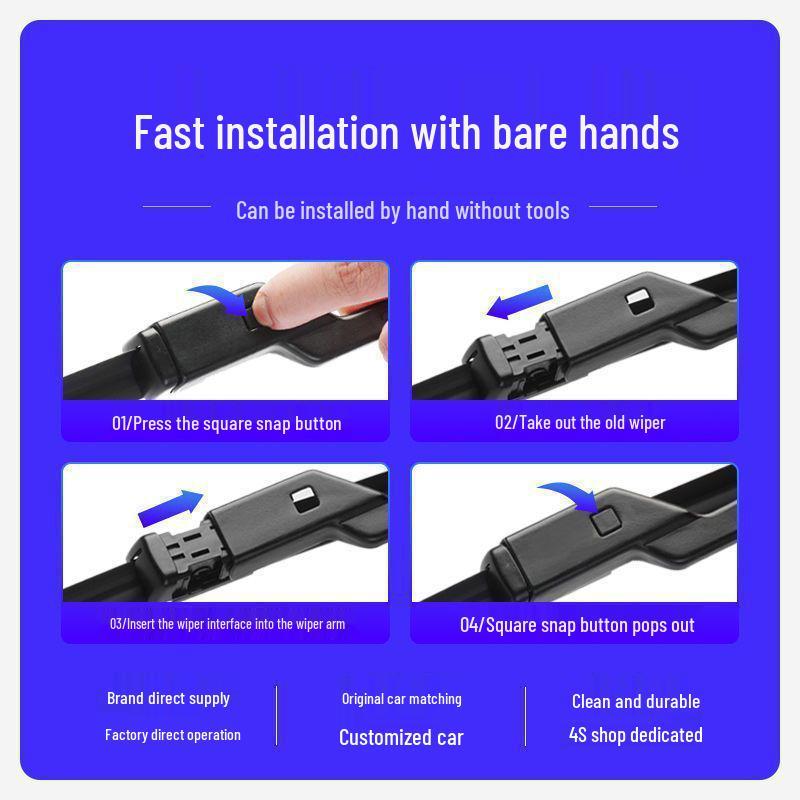 Great Wall Haval H2 Rahmenlose Leise Front- und Heckscheibenwischerblätter