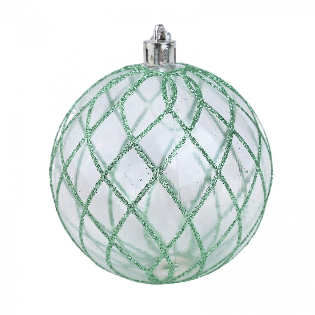 Shimmering 8CM Christmas Ball Ornaments Set of 9 for Festive Tree Decor
