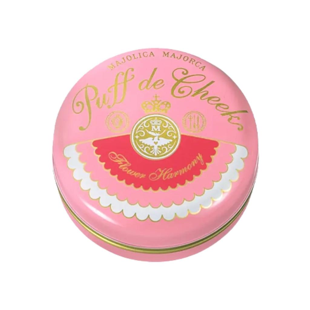 MAJOLICA MAJORCA Puff de Cheek PK302 Strawberry Mix Blush Puff Naturally bright Shiseido (Flower Harmony) 5.8g Fragrance-free blends, finish,