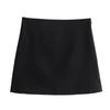 Fashion Style 2024 Spring New Arrival Women's Black Decorated Row Button Silm Vest Jacket High Waist Short Skirt 2731287 800
