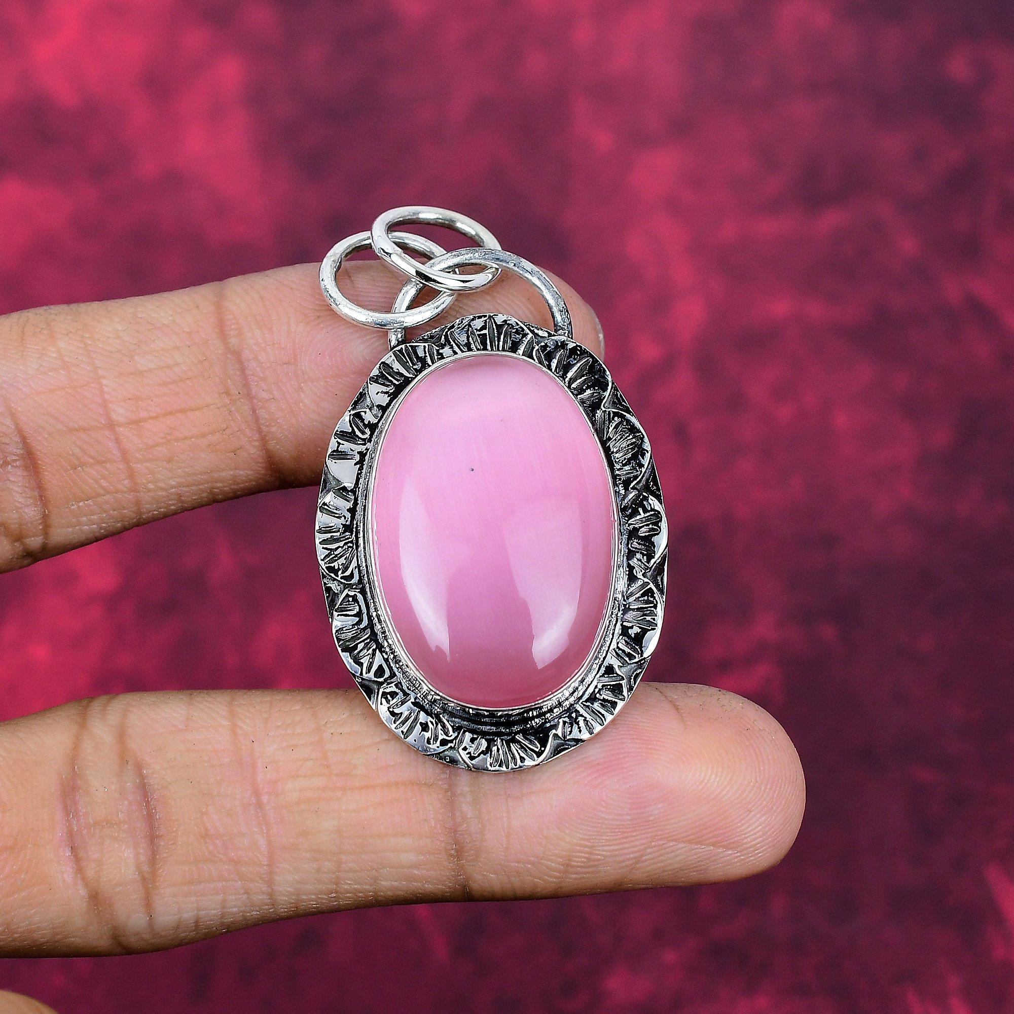 

Monalisa Jewelry, 925 Solid Sterling Silver Pendant Handmade Gemstone Jewelry, Love Forever Gift Pendant Jewelry 2.16 Inches