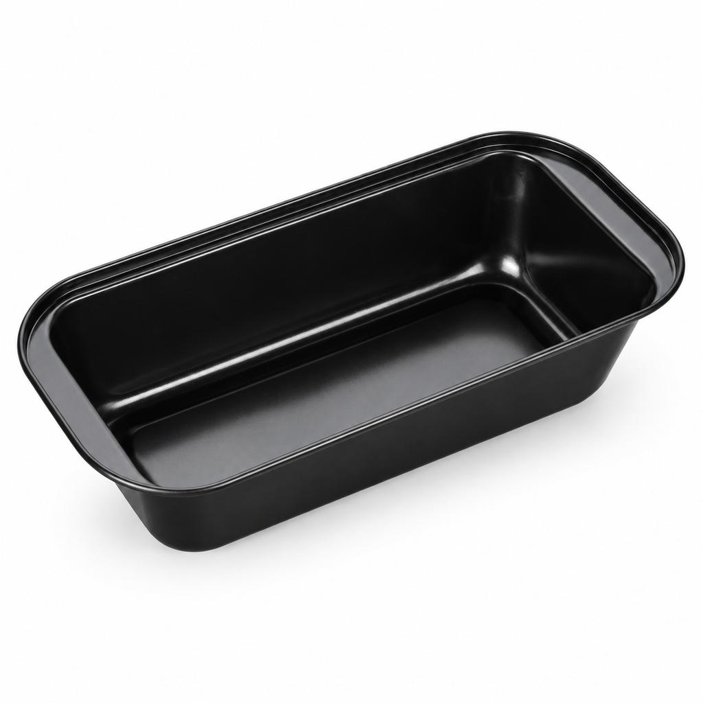 Kastenform Schwarz Karbonstahl Antihaft Rechteckige Brotform, 29 x 13 x 6 cm Backform für Zuhause Kuchen und Hackbraten