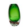 Green Vase Clear Fruit Tray Desktop Storage Container Flower Vase Double Color Transparent Terrarium Home Decoration Accessories