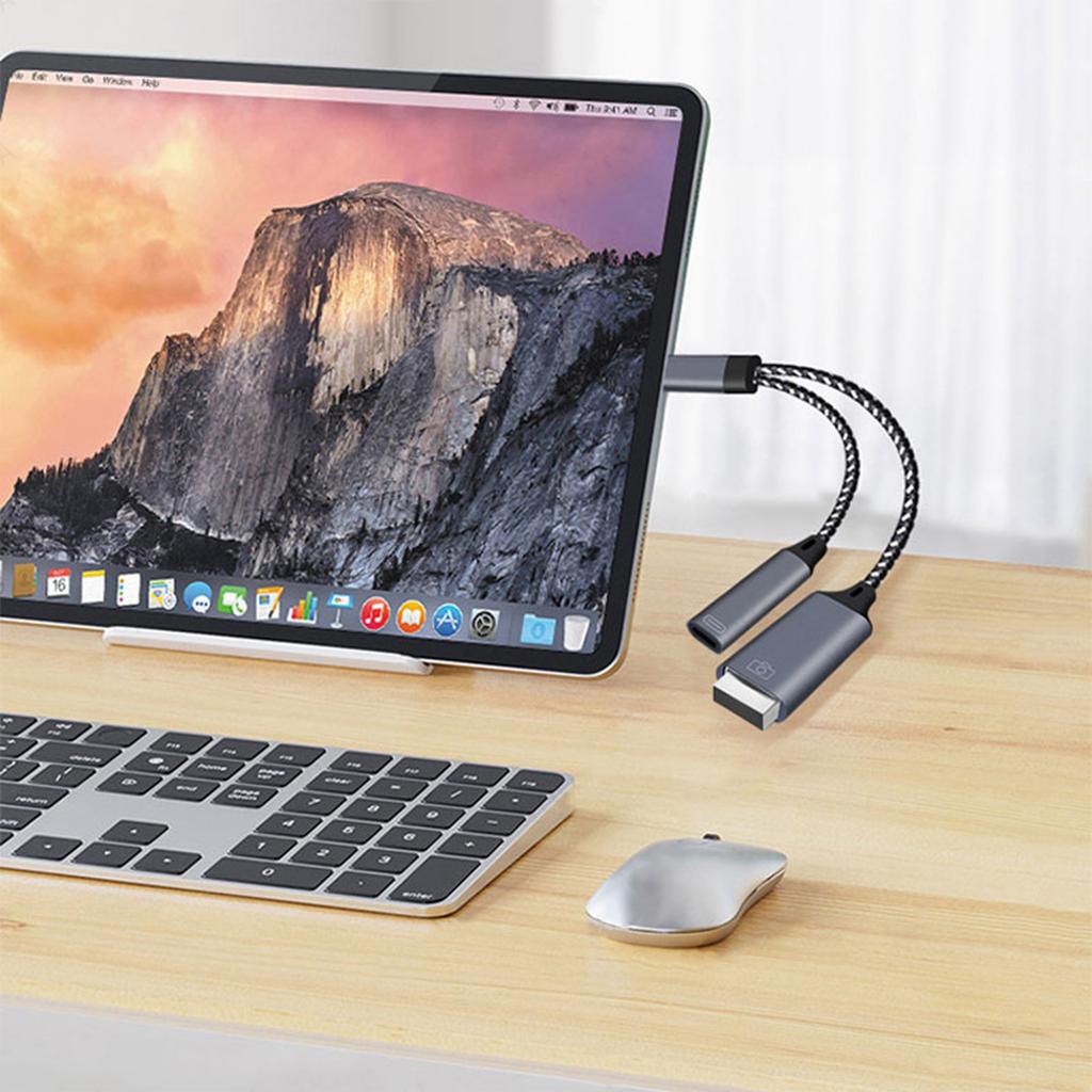 2 In 1 Type C OTG Charging Adapter Cable USB Type C To USB A Data Converter With PD Charge Port For Samsung Xiaomi Laptop Tablet