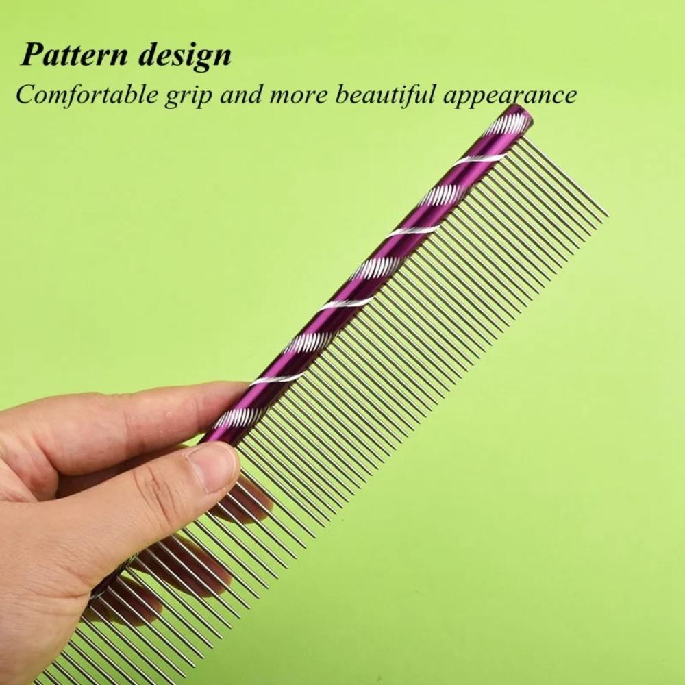 Pet Dog Comb Straight Comb Cat Cleaning Brush Stainless Steel Lightweight Pets Cat Grooming Combs Dogs
