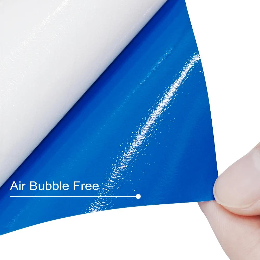 Car Sticker Bright Dark Blue Car Film Covering Vinyl Wrap Air Bubble Free Film Car Accessories Exterior Interior Decoration