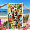Looney Tunes Print Beach Towel, Versatile Lightweight Absorbent Beach Towel for Pool Surf Yoga Bathroom, Perfect Birthday Holiday Gift