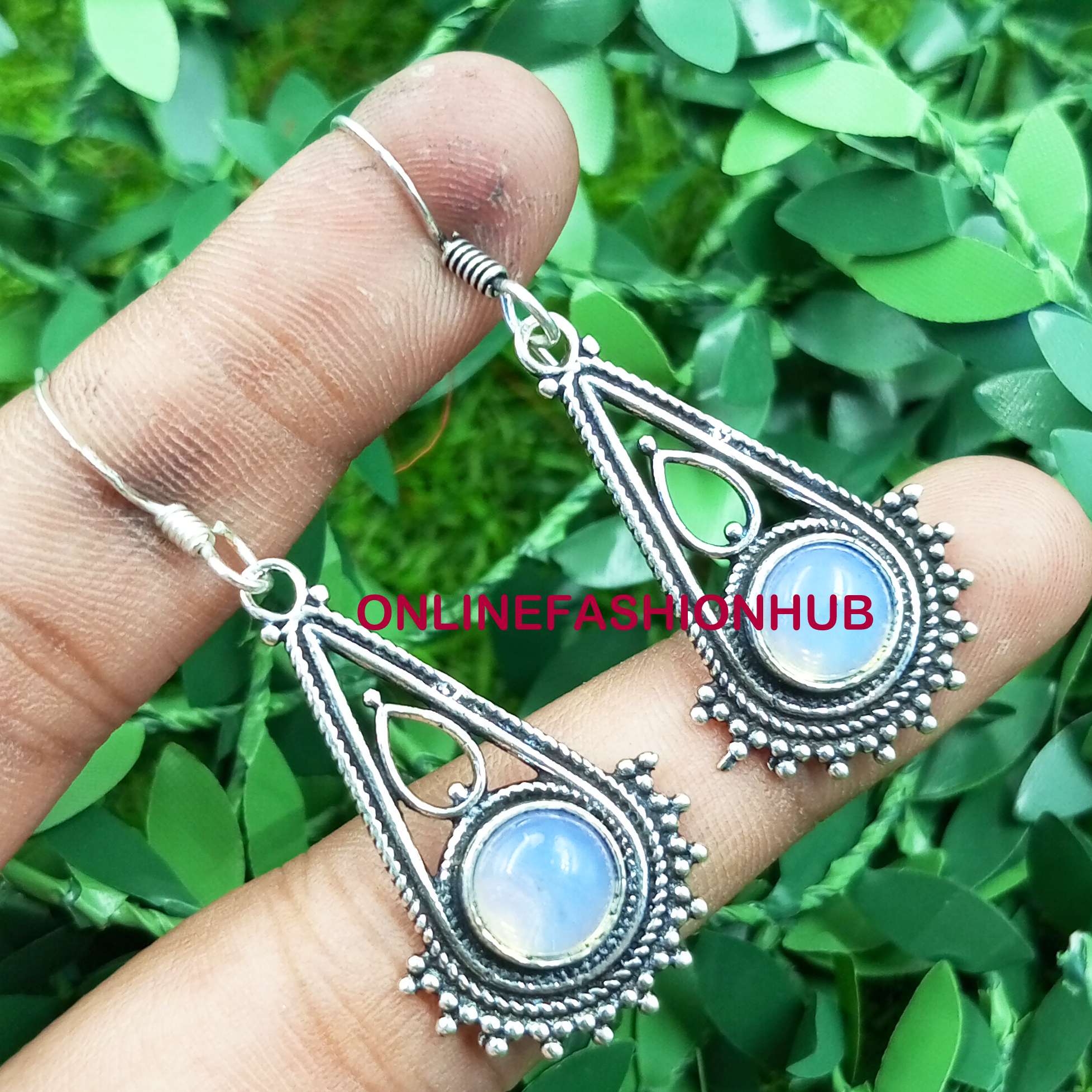 

Ювелирные изделия для девочек: серьги-крючки с опалитом из стерлингового серебра 925 пробы NST-CSE24