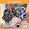 Korean Style Dual Shoulder Bag With Durable Nylon Material And Waterresistant Features For High School Students