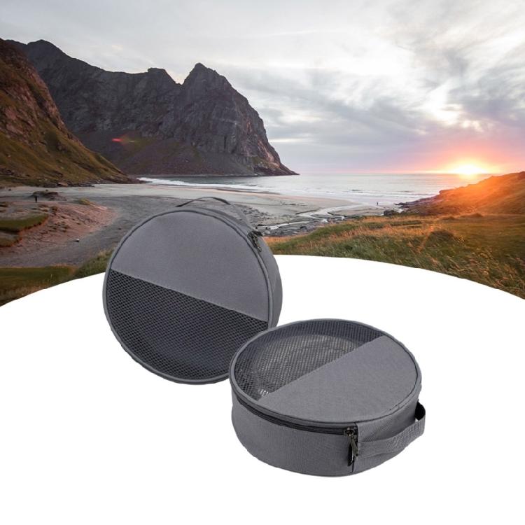 Outdoor Plate Dish Bowl Storage Bag Round Plate Carriers Bag for Picnics Camping Plate Organizers Tableware Container