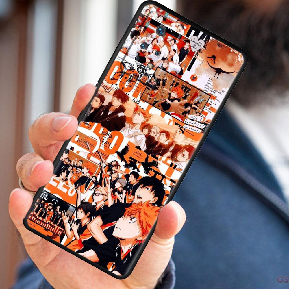 For Redmi Note 9A 10 9 8 9S 7 9T 9C K40 11 Pro K40S K50 8T Armor Para Celular Funda Haikyuu Volleyball Anime