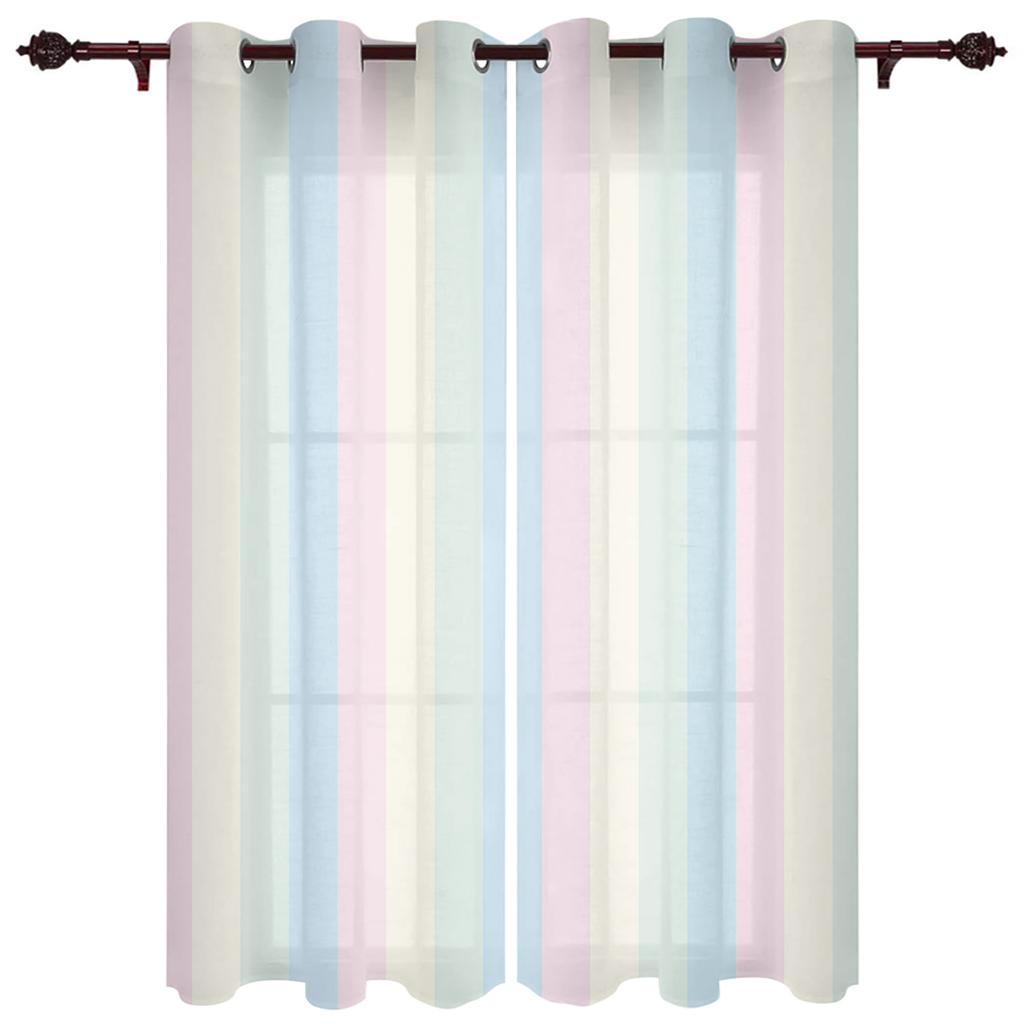 Moderní okenní závěsy Gradient Stripe pro obývací pokoj Ložnice Závěsy Kuchyňské Závěsy Závěsy