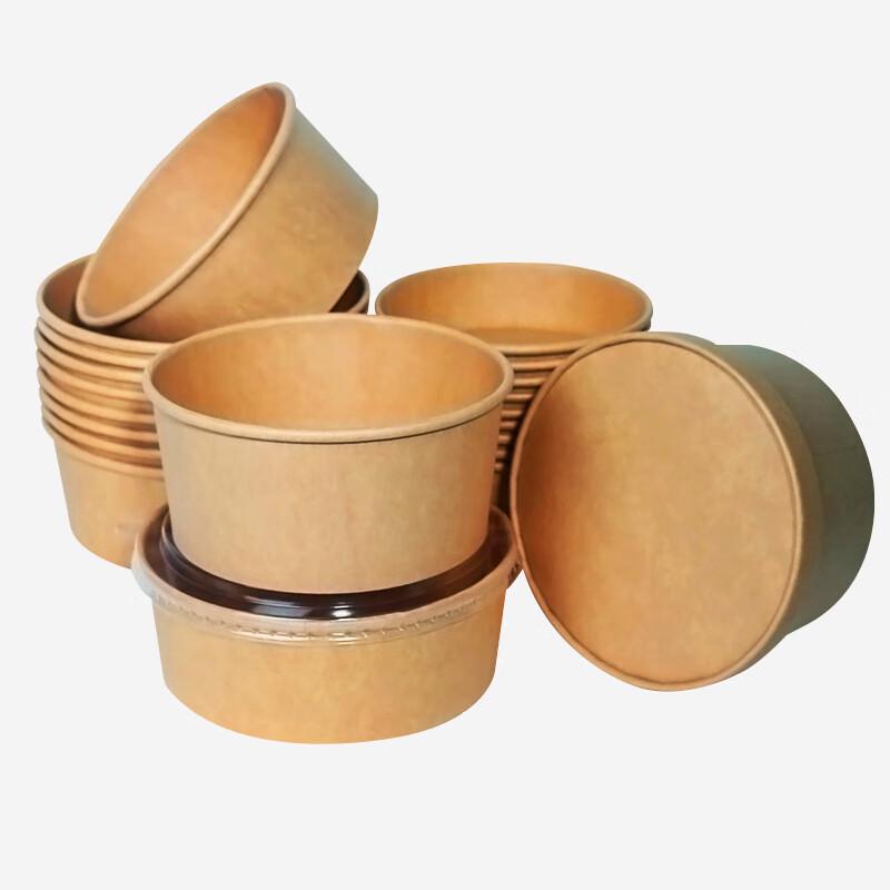 Churong Disposable Kraft Paper Takeaway Bowls