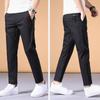 Streetwear Men's Fashion Casual Suit Pants Spring Autumn Solid All-match Slim Korean Male Clothing New Full Straight Trousers 38