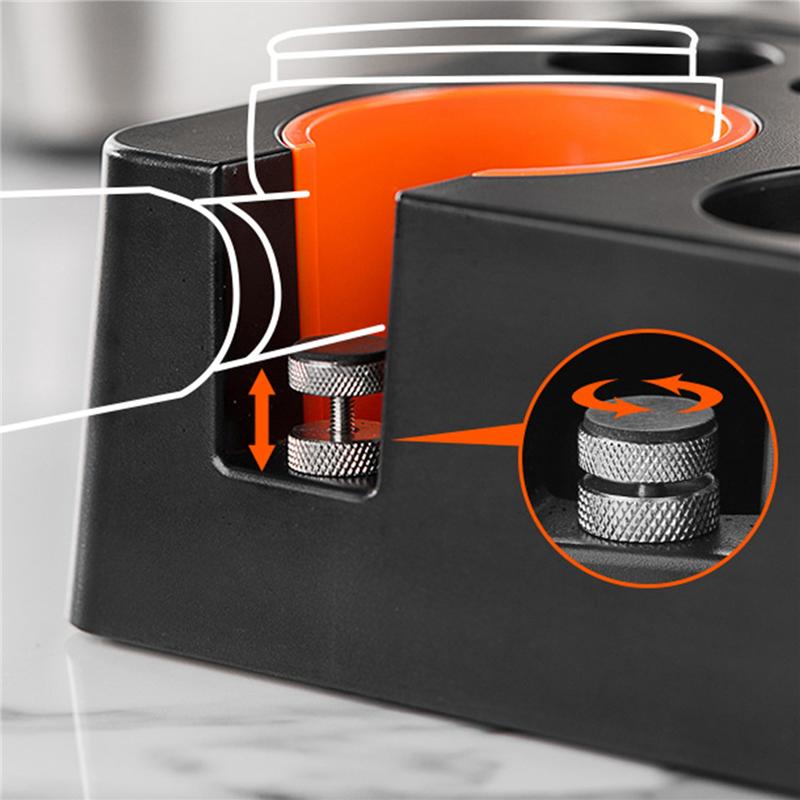 A20F-Coffee Accessories Tamping Station , Espresso Tamper Mat Stand Coffee Portafilter Holder Station For 51-58Mm