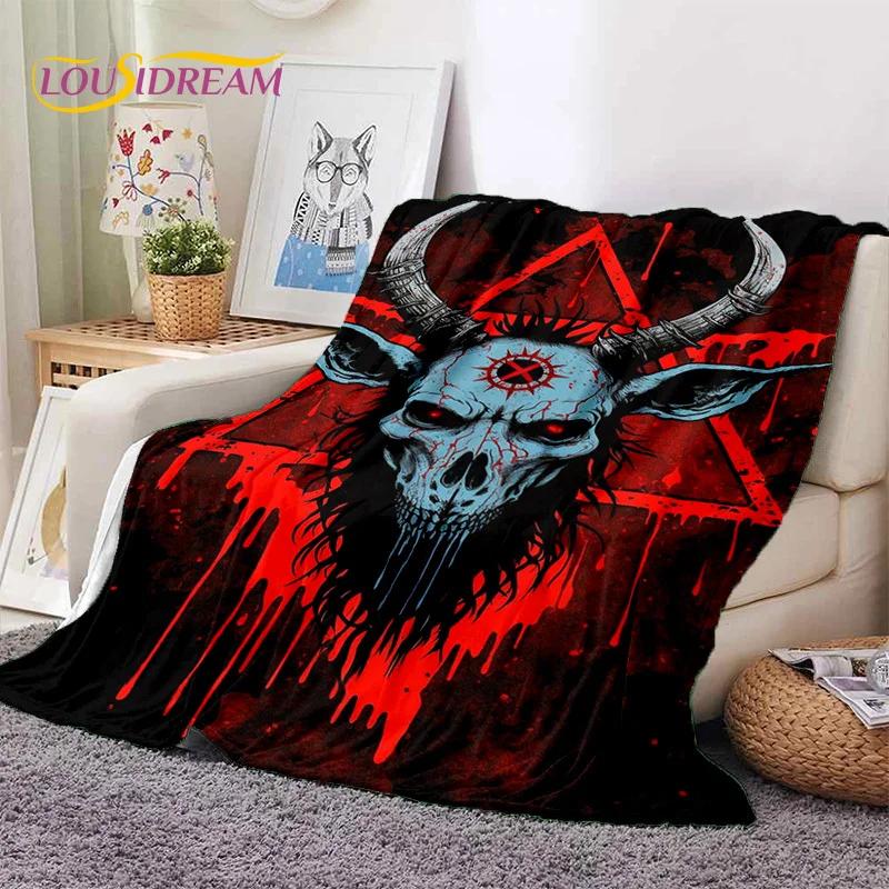 Gothic Horror Monsters Demon Ghost Soft Flannel Blanket for Beds Bedroom Sofa Picnic,Throw Blanket for Cover Outdoor Leisure Nap