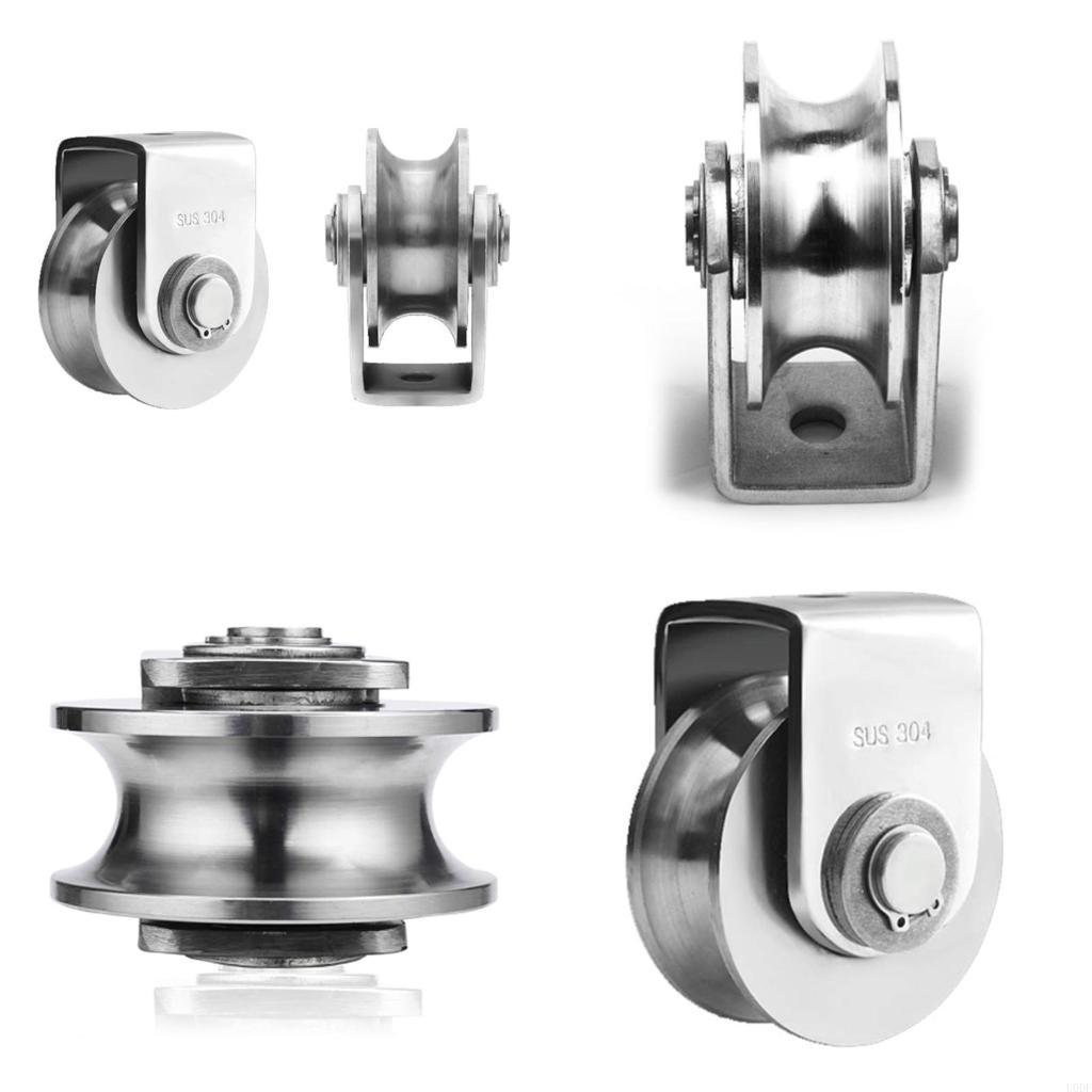 Anti-corrosion U Wheel Pulley U-Shaped Roller 22mm Wheel Thickness CN