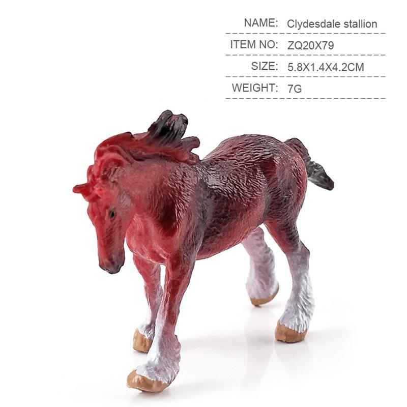 Realistic World Horse Model Set Static Miniatures Of Keat Marshal Morgan And Freis