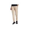 adidas Solid Color Zipper Side Pocket Cuffed Sports Pants Women Bottoms Light-Brown HZ7040
