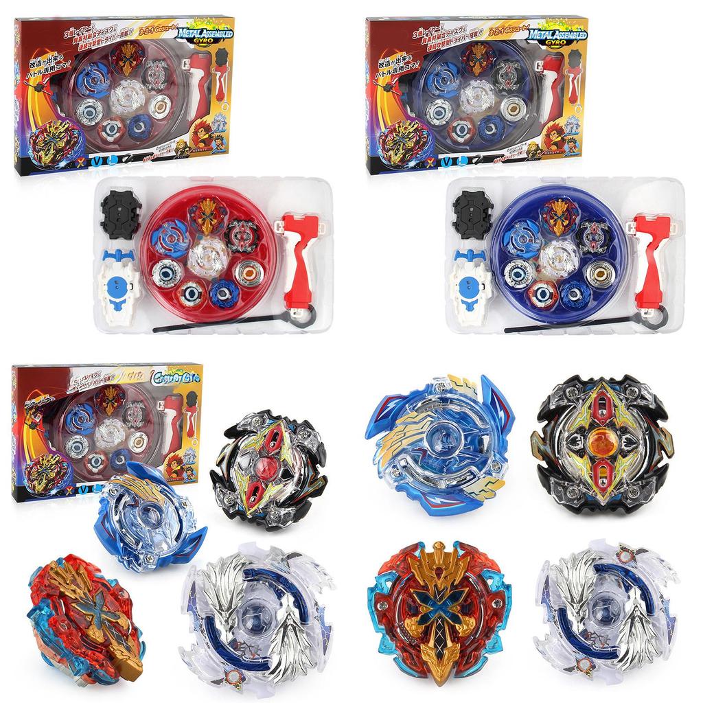 Xd168-1 Premium Battle Top Spinning Tops Set With Durable Alloy Handle And Launcher