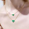 Silver Green Pink Shell Necklace Girl Can Temperament Versatile Stack Wear Collarbone Chain Fashion Accessories