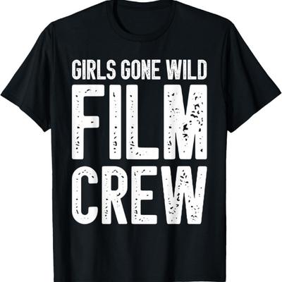 Equipo de Filmación de Girls Gone Wild Fiesta Divertida Disfraz Camiseta Divertida de Equipo de Filmación1