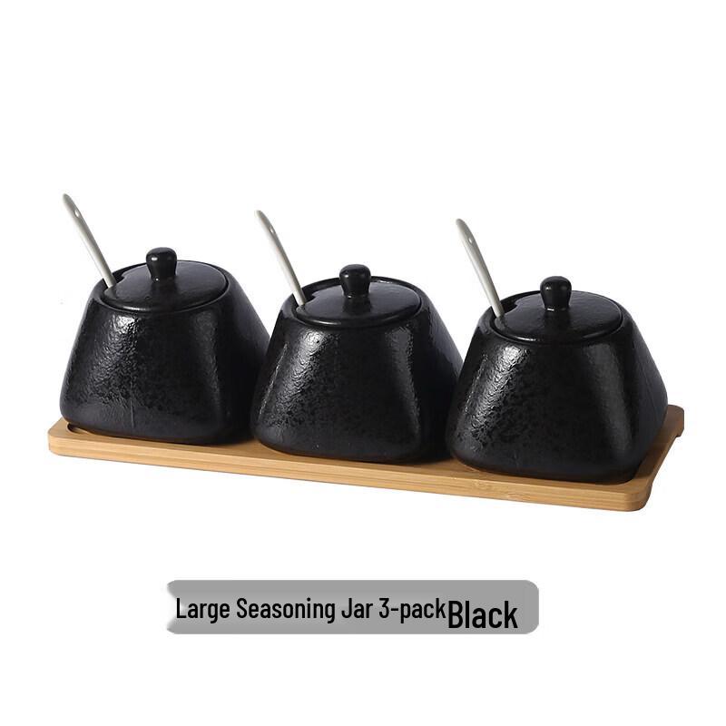 Japanese Style Ceramic Seasoning Jar Set