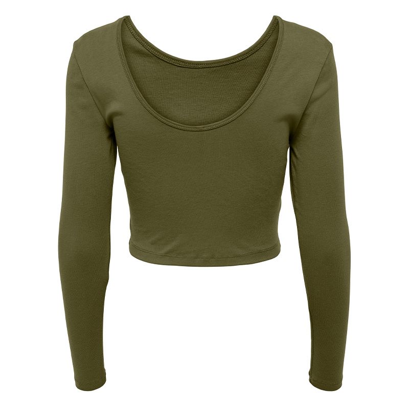 Haut court manches longues col rond Femme ONLY