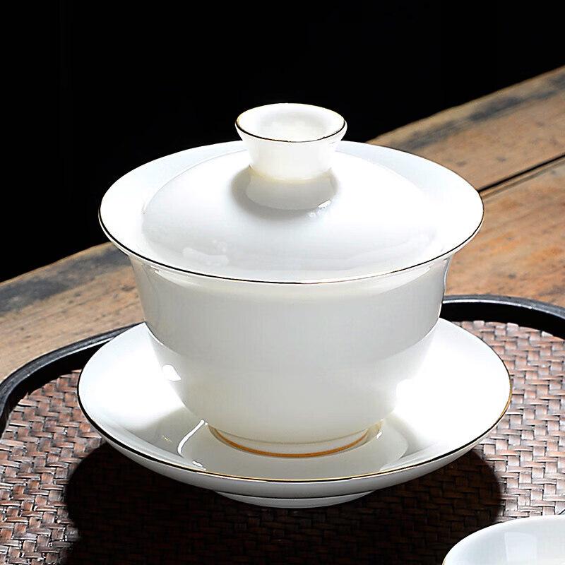 Dehua White Porcelain Gaiwan Tea Set