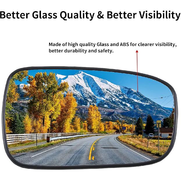Passenger Side Mirror Replacement For 2003 2004 2005 2006 2007 Honda Accord Mirrors Glass - Convex Mirror Glass, Right Side Rear View Mirror