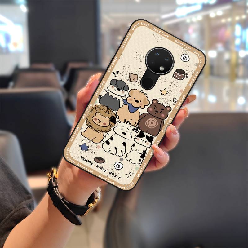 Dirt-resistant Durable Phone Case For Nokia 6.2/7.2 Silicone Anti-knock Graffiti Anti-dust Cartoon Phone Pouch Soft Case