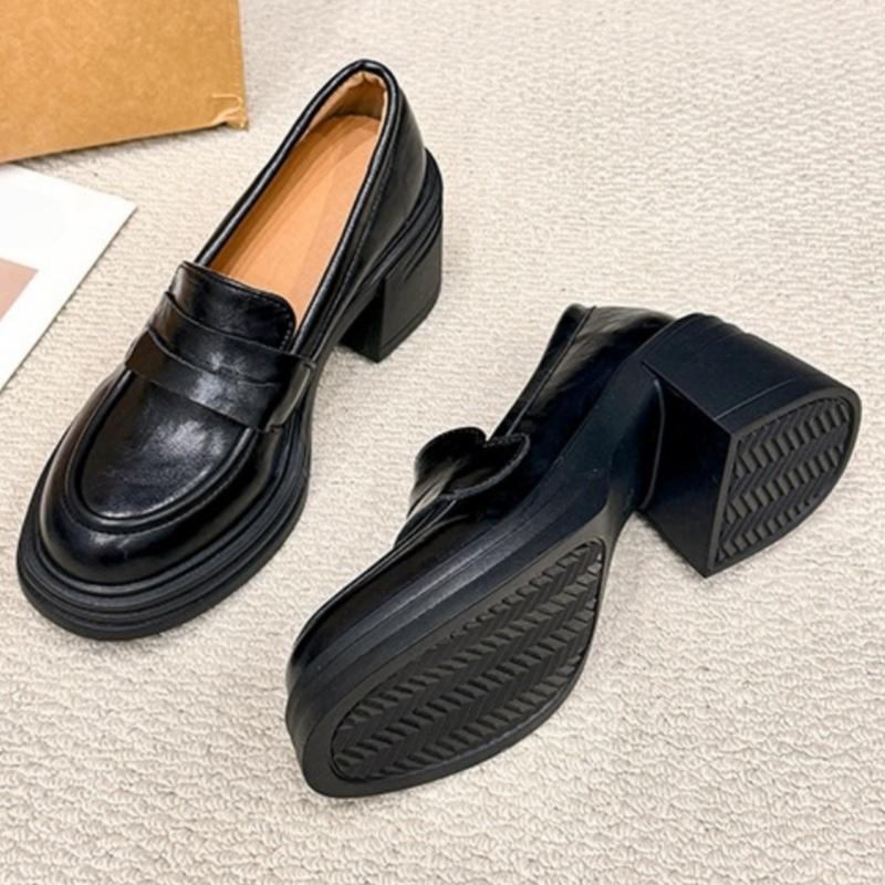 Fashion Mary Jane Designer New Style Elegant Pumps 2025 Fashion Concise Solid Color Mid Heels Women Shoes Comfortable Slip On Lady Pumps