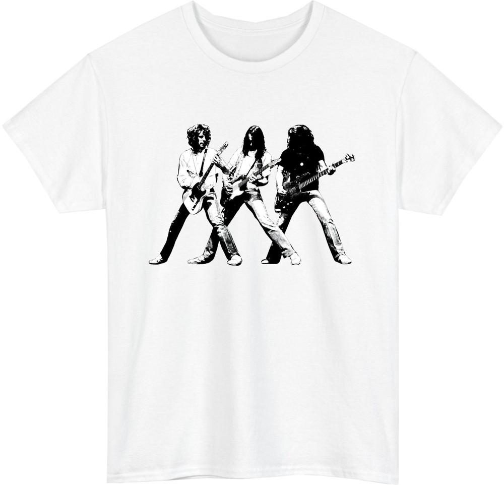 Status Quo Band Guitarist Trio TShirt Music Lover Musician Gift Tee Top S
