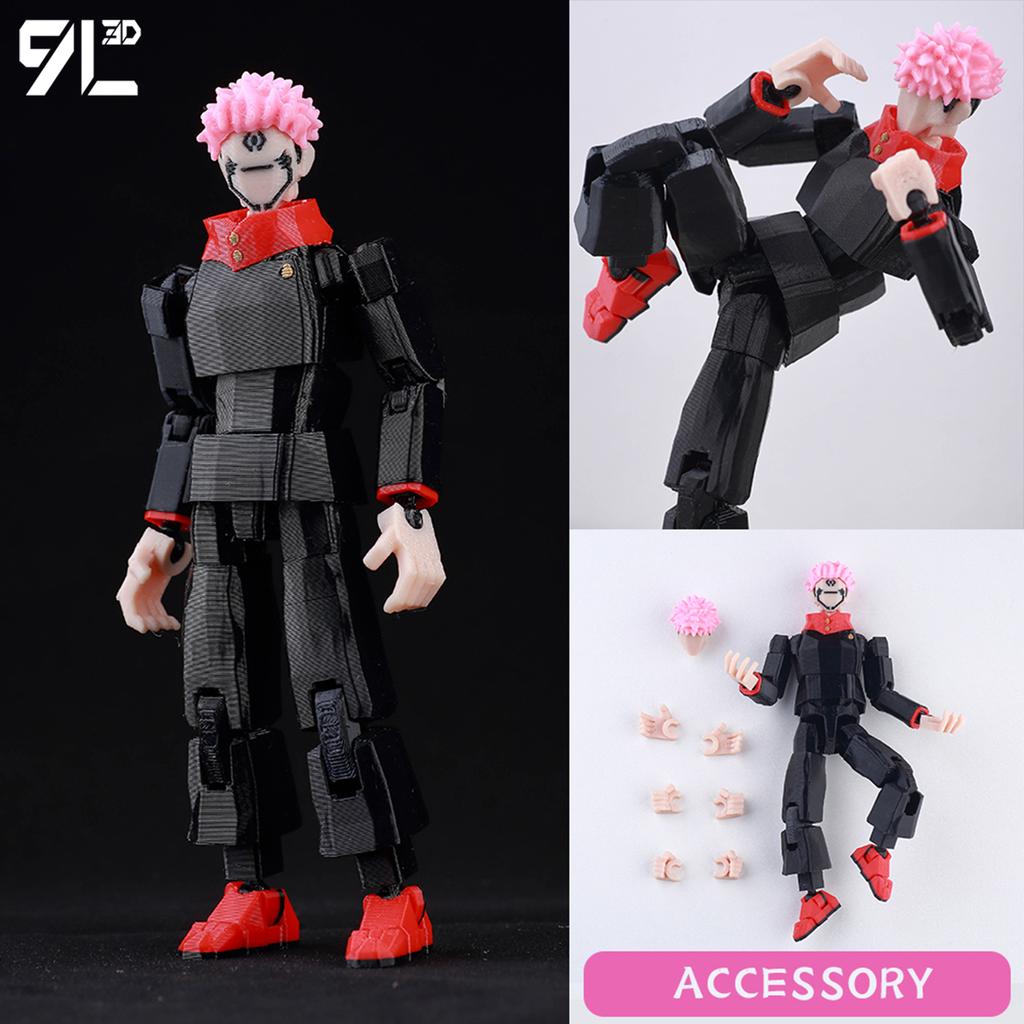 9L3D Jujutsu Kaisen Sukuna Yuji Φιγούρα Lucky13 Συλλεκτικό Παιχνίδι Anime Titan13 Με Πολλαπλά Αρθρώσεις Στάσης T13 Μοντέλο Βασιλιάς των Καταραμένων Δώρο